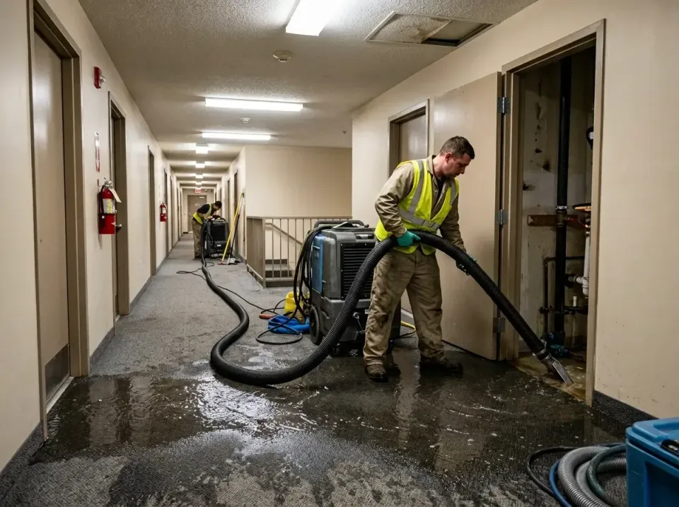 multi-unit-apartment-hallway-f-005 — frequently asked questions, Emergency Burst Pipe Water Extraction & Removal in Holly Ri…